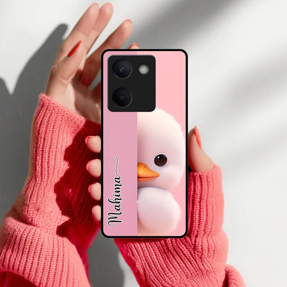 Baby Duck Glossy Metal Case Cover For Vivo