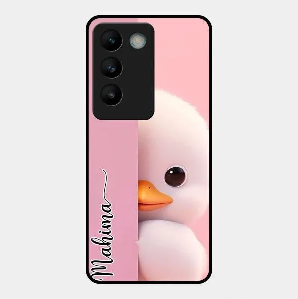 Baby Duck Glossy Metal Case Cover For Vivo Y200E 5G