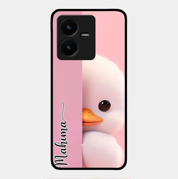 Baby Duck Glossy Metal Case Cover For Vivo Y22