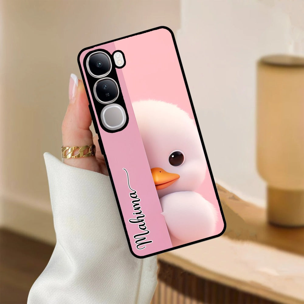 Baby Duck Glossy Metal Case Cover For Vivo
