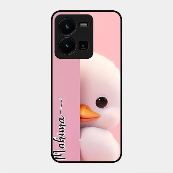 Baby Duck Glossy Metal Case Cover For Vivo Y35