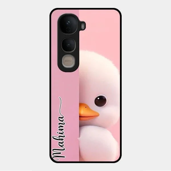 Baby Duck Glossy Metal Case Cover For Vivo Y400 5G