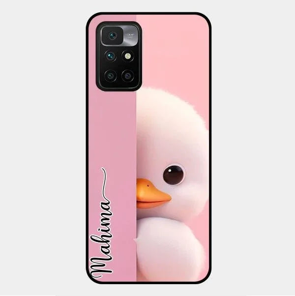 Baby Duck Glossy Metal Case Cover For Xiaomi Redmi 10 Prime