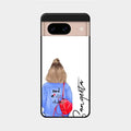 Bag Girl Customize Name Glass Case For Google Pixel 8 5G