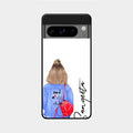Bag Girl Customize Name Glass Case For Google Pixel 8 Pro 5G