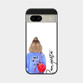 Bag Girl Customize Name Glass Case For Google Pixel 8A 5G