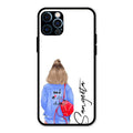 Bag Girl Customize Name Glass Case For iPhone 12 Pro