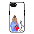 Bag Girl Customize Name Glass Case For iPhone 16e