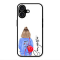 Bag Girl Customize Name Glass Case For iPhone 17