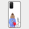 Bag Girl Customize Name Glass Case For Iqoo 3 5G