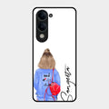 Bag Girl Customize Name Glass Case For Iqoo Z10 Lite