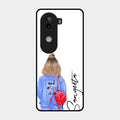 Bag Girl Customize Name Glass Case For Iqoo Z9S 5G