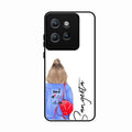 Bag Girl Customize Name Glass Case For Motorola Edge 50 Neo