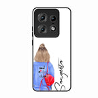 Bag Girl Customize Name Glass Case For Motorola Edge 50 Pro