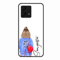 Bag Girl Customize Name Glass Case For Motorola g84 5G