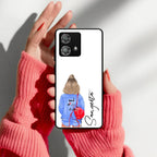 Bag Girl Customize Name Glass Case For Motorola - ShopOnCliQ