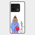 Bag Girl Customize Name Glass Case For Oneplus 10 Pro 5G