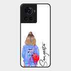 Bag Girl Customize Name Glass Case For Oneplus 10R 5G