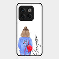 Bag Girl Customize Name Glass Case For Oneplus 10T 5G