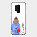 Bag Girl Customize Name Glass Case For Oneplus 8 Pro