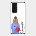 Bag Girl Customize Name Glass Case For Oneplus 9Rt 5G