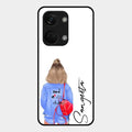 Bag Girl Customize Name Glass Case For Oneplus Nord 3 5G