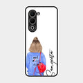 Bag Girl Customize Name Glass Case For Oppo A5 5G