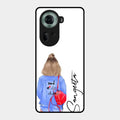 Bag Girl Customize Name Glass Case For Oppo Reno 11 5G
