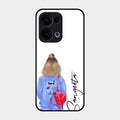 Bag Girl Customize Name Glass Case For Oppo Reno 13 5G
