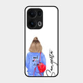 Bag Girl Customize Name Glass Case For Oppo Reno 13 Pro 5G
