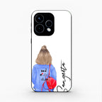 Bag Girl Customize Name Glass Case For Oppo Reno 15 5G