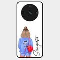 Bag Girl Customize Name Glass Case For Realme 11 Pro Plus 5G