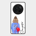 Bag Girl Customize Name Glass Case For Realme 12 Pro Plus 5G