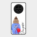 Bag Girl Customize Name Glass Case For Realme 13 5G