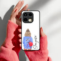 Bag Girl Customize Name Glass Case For Realme 16 Pro Plus 5G