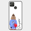 Bag Girl Customize Name Glass Case For Realme C21Y