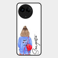 Bag Girl Customize Name Glass Case For Realme C67 5G