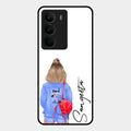 Bag Girl Customize Name Glass Case For Realme C75 5G