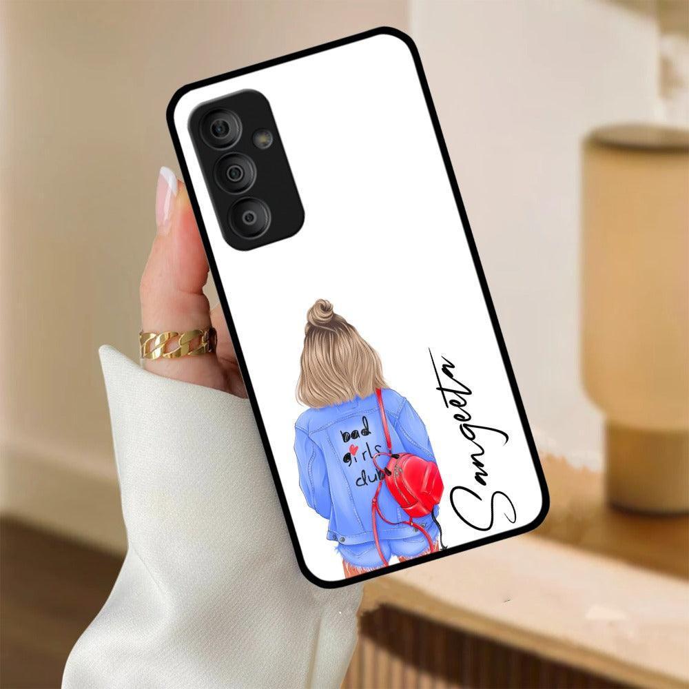 Bag Girl Customize Name Glass Case For Samsung - ShopOnCliQ