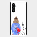 Bag Girl Customize Name Glass Case For Samsung Galaxy F54 5G