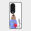 Bag Girl Customize Name Glass Case For Vivo T3 Ultra