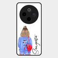 Bag Girl Customize Name Glass Case For Vivo T4 5G