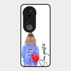 Bag Girl Customize Name Glass Case For Vivo T4 Ultra 5G