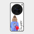 Bag Girl Customize Name Glass Case For Vivo X200 Pro 5G