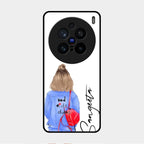 Bag Girl Customize Name Glass Case For Vivo X200 Pro 5G