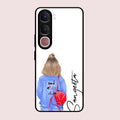 Bag Girl Customize Name Glass Case For Vivo Y31 5G