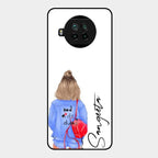 Bag Girl Customize Name Glass Case For Xiaomi Mi 10I 5G