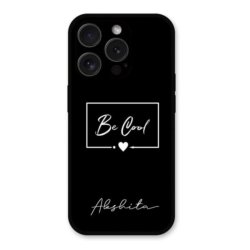 Be Cool Glass Case Cover For iPhone 15 Pro