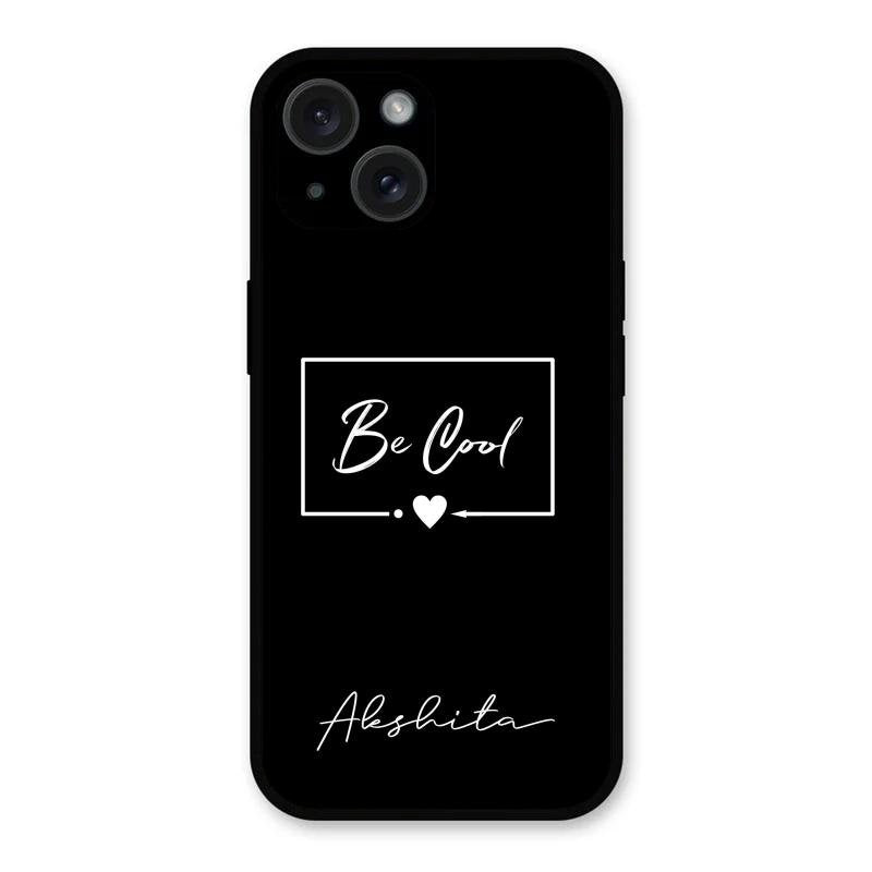 Be Cool Glass Case Cover For iPhone 15