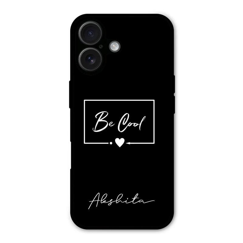 Be Cool Glass Case Cover For iPhone 16 Plus